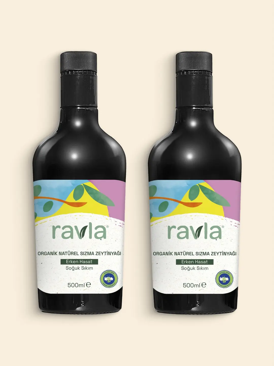 2'li Ürün - Ravla Kids Organik Erken Hasat Zeytinyağı – İçimlik 500 ml