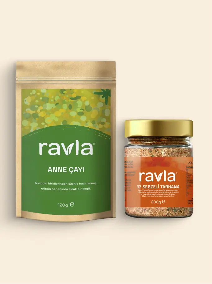 2'li Ürün - Ravla Anne Çayı 120g / Ravla 17 Sebzeli Tarhana 200g