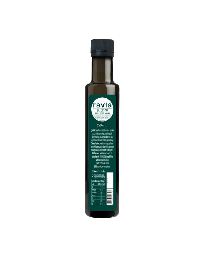 Ravla Detoks-10 Sirkeli Bitkisel İçecek - 250ml (x10)