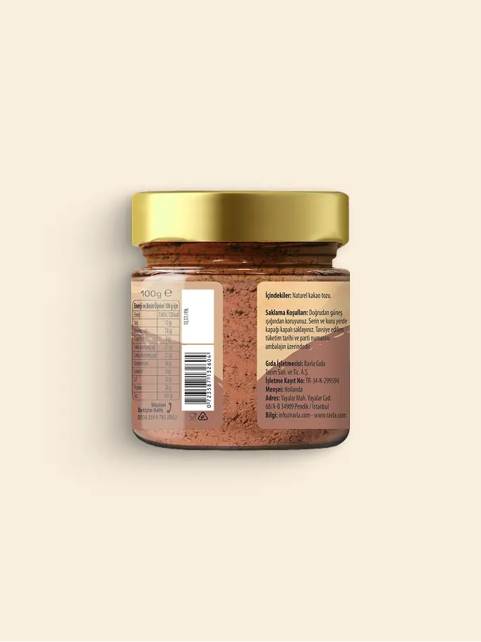 Ravla Naturel Kakao Tozu - 100g