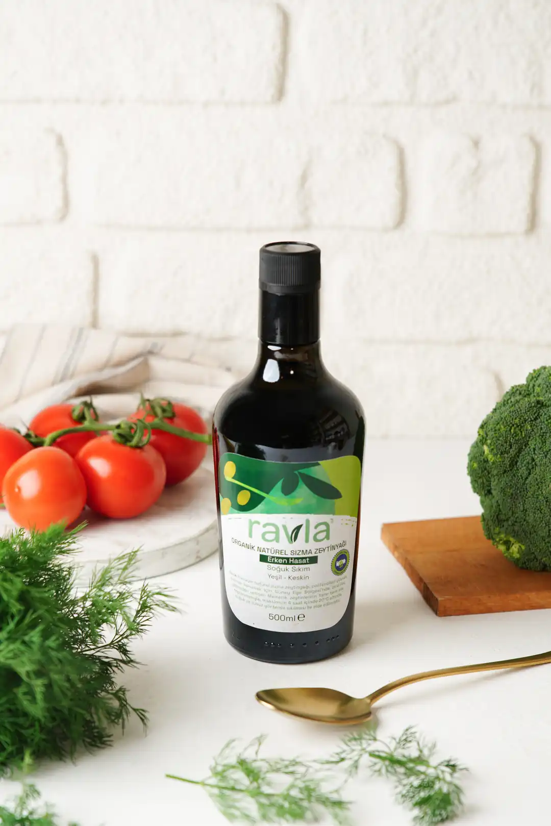 Ravla Organik Erken Hasat Zeytinyağı – İçimlik 500 ml