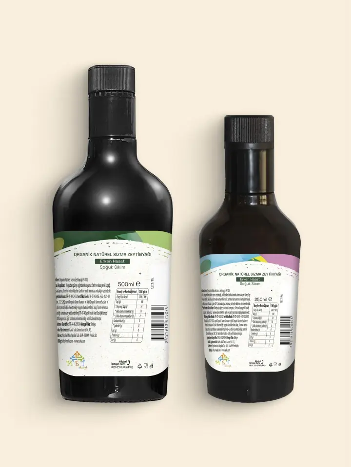 2'li Ürün - Ravla Organik Erken Hasat Zeytinyağı 500ml / Kids Organik Erken Hasat Zeytinyağı 250ml
