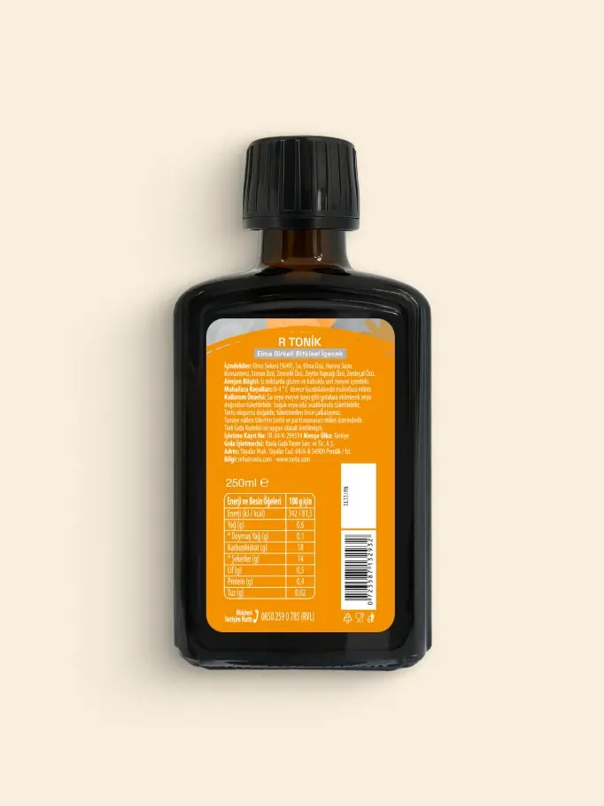 Ravla R Tonik Elma Sirkeli Bitkisel İçecek - 250ml