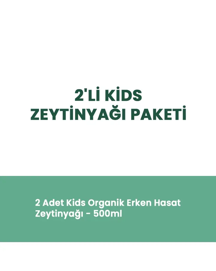 2'li Ürün - Ravla Kids Organik Erken Hasat Zeytinyağı – İçimlik 500 ml